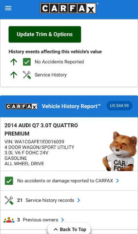 2014 Audi Q7 3.0T quattro Premium