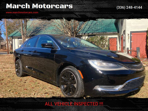 2016 Chrysler 200 for sale at March Motorcars in Lexington NC