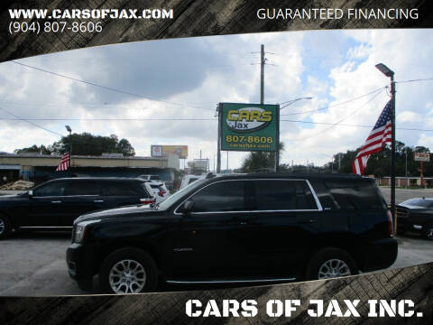 2017 GMC Yukon for sale at CARS OF JAX INC. in Jacksonville FL