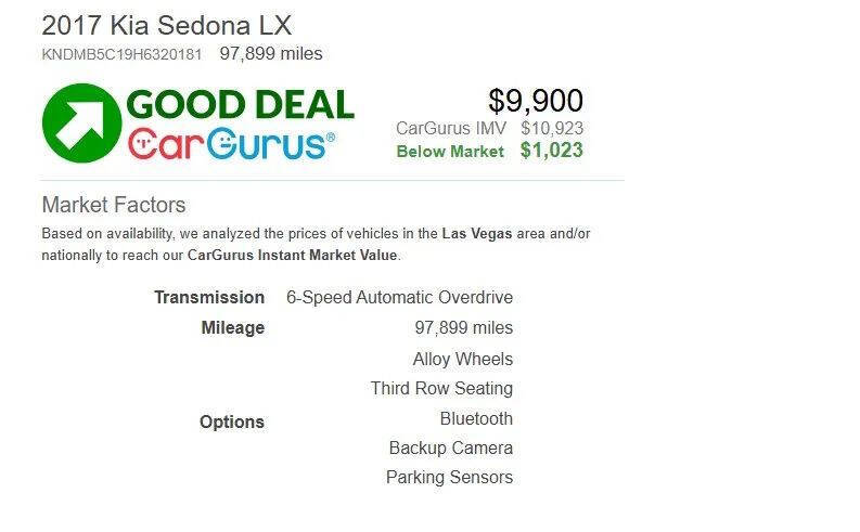 2017 Kia Sedona LX