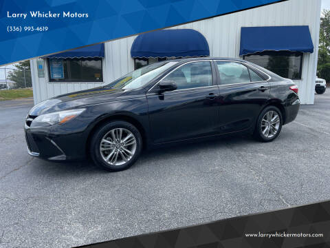 2017 Toyota Camry for sale at Larry Whicker Motors in Kernersville NC