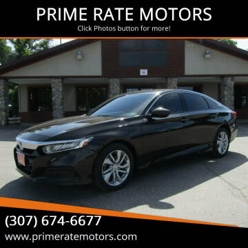 2018 Honda Accord for sale at PRIME RATE MOTORS in Sheridan WY