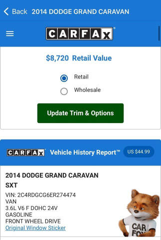 2014 Dodge Grand Caravan SXT