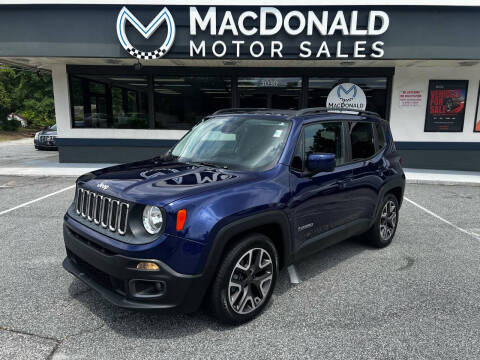 2016 Jeep Renegade for sale at MacDonald Motor Sales in High Point NC