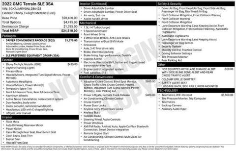 2022 GMC Terrain SLE