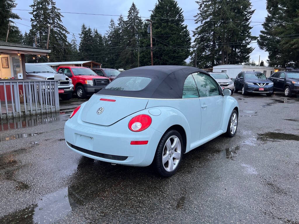 2006 Volkswagen New Beetle Convertible for sale at PLATINUM AUTO SALES INC in Lacey, WA