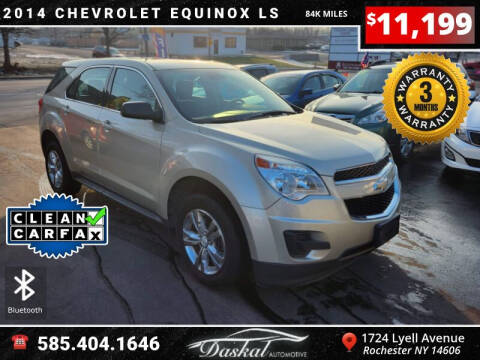 2014 Chevrolet Equinox for sale at Daskal Auto LLC in Rochester NY