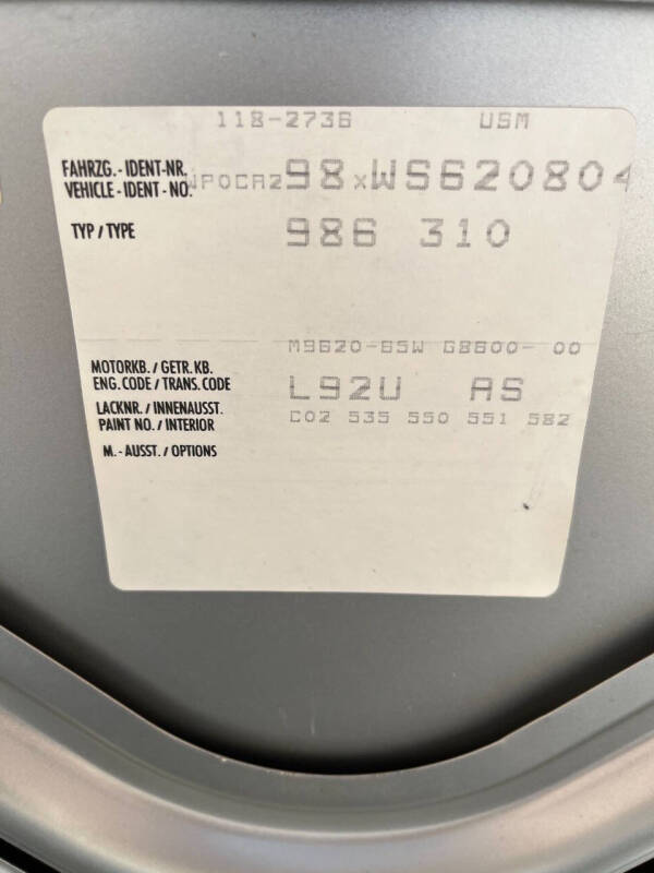 1998 Porsche Boxster