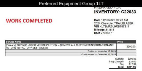 2024 Chevrolet TrailBlazer LT