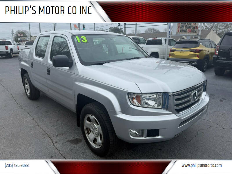 2013 Honda Ridgeline for sale at PHILIP'S MOTOR CO INC in Haleyville AL