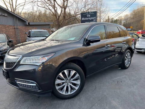 2015 Acura MDX for sale at TN Motorsport LLC in Kingsport TN