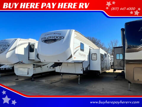 2016 Forest River Wildwood 33BHOK for sale at BUY HERE PAY HERE RV in Burleson TX