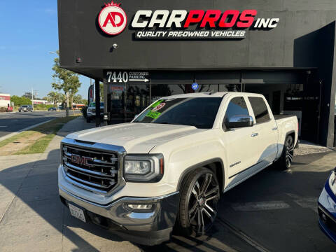 2016 GMC Sierra 1500 for sale at AD CarPros, Inc. in Downey CA