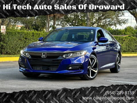2020 Honda Accord for sale at Hi Tech Auto Sales Of Broward in Hollywood FL