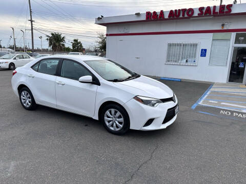 2014 Toyota Corolla for sale at R&A Auto Sales, inc. in Sacramento CA