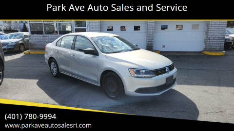 2012 Volkswagen Jetta for sale at Park Ave Auto Sales and Service in Cranston RI