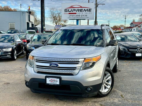 2013 Ford Explorer for sale at Supreme Auto Sales in Chesapeake VA