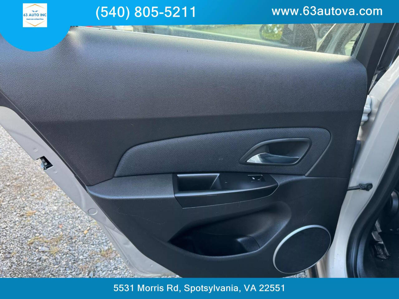 2012 Chevrolet Cruze for sale at 63 Auto Inc in Spotsylvania, VA