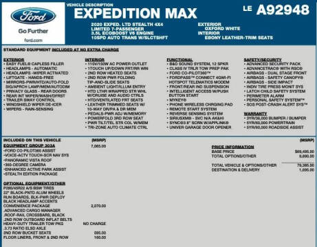 2020 Ford Expedition MAX Limited
