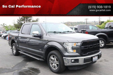 2015 Ford F-150 for sale at So Cal Performance SD, llc in San Diego CA