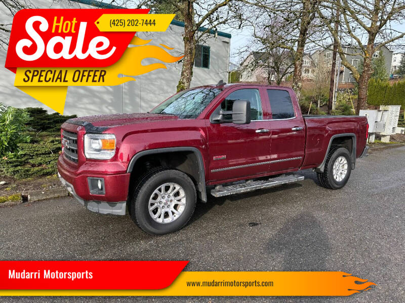 2015 GMC Sierra 1500 for sale at Mudarri Motorsports in Kirkland WA