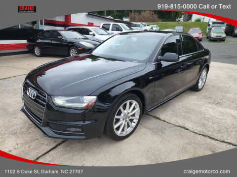 2014 Audi A4 for sale at CRAIGE MOTOR CO in Durham NC