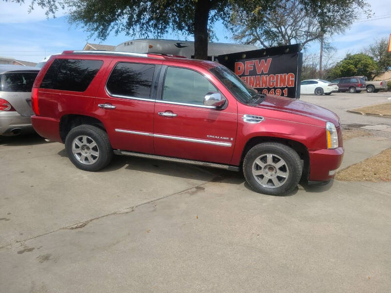 Used 2008 Cadillac Escalade Platinum Edition with VIN 1GYEC63848R130446 for sale in Dallas, TX