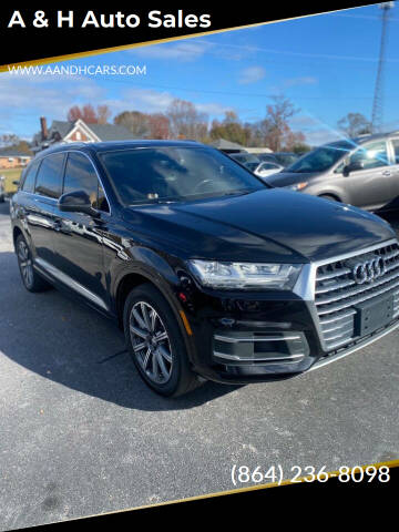 2017 Audi Q7 for sale at A & H Auto Sales in Greenville SC