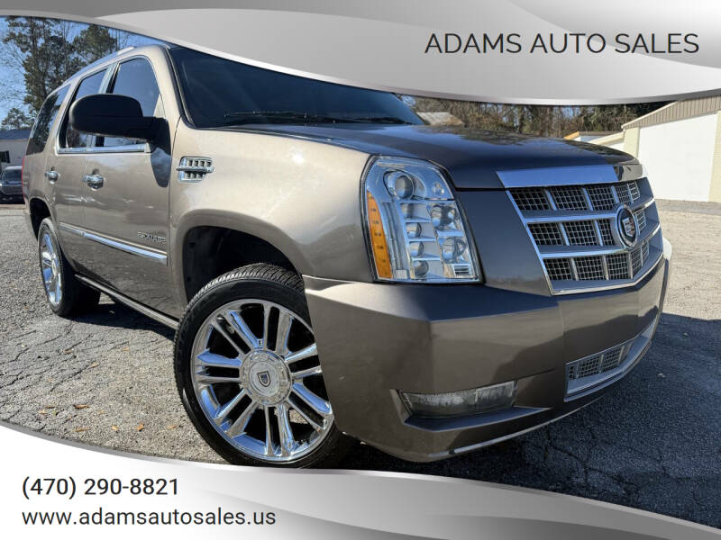 2013 Cadillac Escalade for sale at Adams Auto Sales in Gainesville GA
