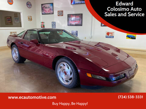 1993 Chevrolet Corvette for sale at Edward Colosimo Auto Sales and Service in Evans City PA