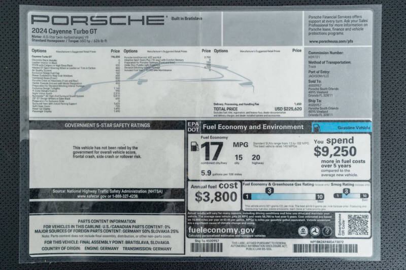 2024 Porsche Cayenne Turbo GT