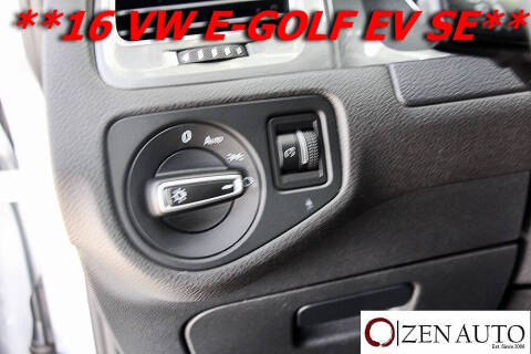 2016 Volkswagen e-Golf SE