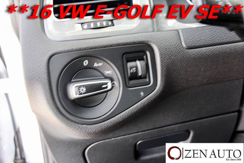 2016 Volkswagen e-Golf SE