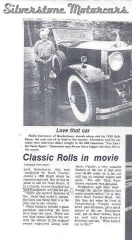 1930 Rolls-Royce Phantom