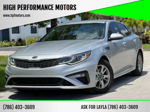 2019 Kia Optima for sale at HIGH PERFORMANCE MOTORS in Hollywood FL