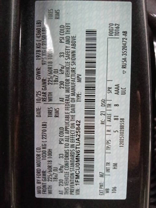 2026 Ford Escape ST-Line