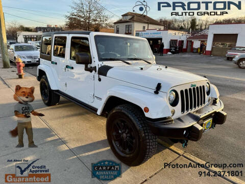 2017 Jeep Wrangler Unlimited for sale at Proton Auto Group in Yonkers NY