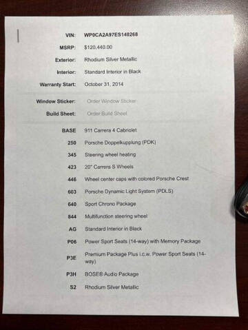 2014 Porsche 911 Carrera 4