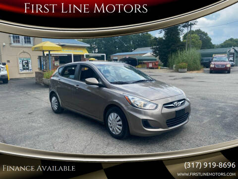 2012 Hyundai Accent for sale at First Line Motors in Brownsburg IN