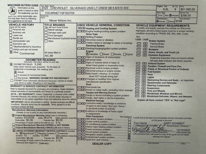 2025 Chevrolet Silverado 2500HD