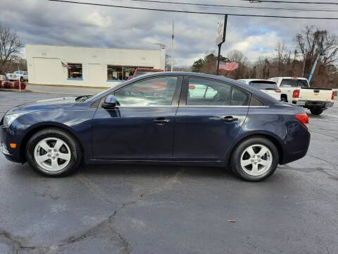 2014 Chevrolet Cruze for sale at G AND J MOTORS in Elkin NC