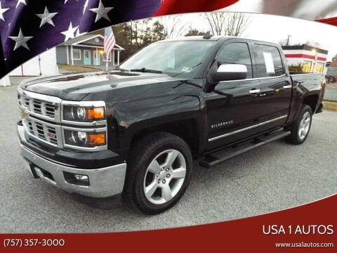 2015 Chevrolet Silverado 1500 for sale at USA 1 Autos in Smithfield VA