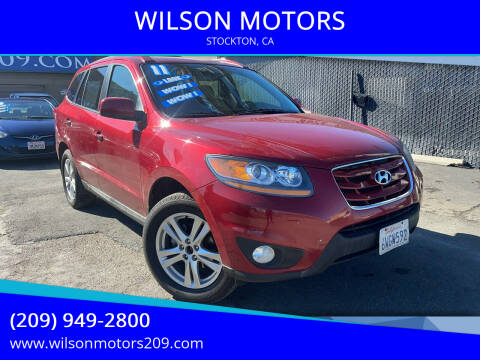 2011 Hyundai Santa Fe for sale at WILSON MOTORS in Stockton CA