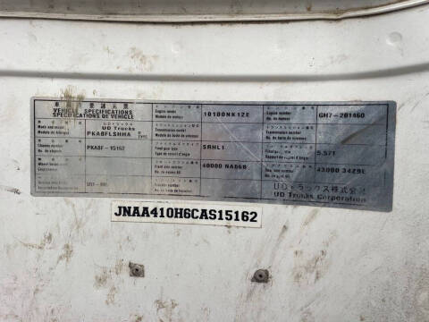 2012 UD Trucks UD2600
