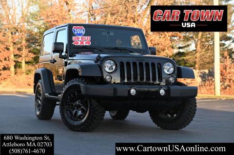 2016 Jeep Wrangler for sale at Car Town USA in Attleboro MA