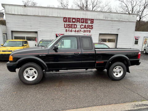 2001 Ford Ranger for sale at George's Used Cars Inc in Orbisonia PA