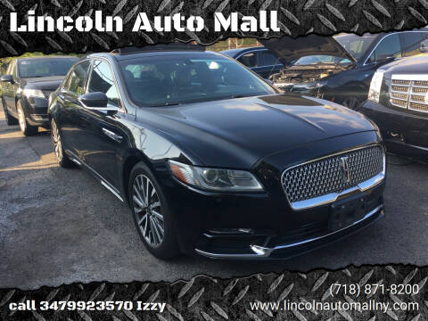 2018 Lincoln Continental for sale at Lincoln Auto Mall in Brooklyn NY