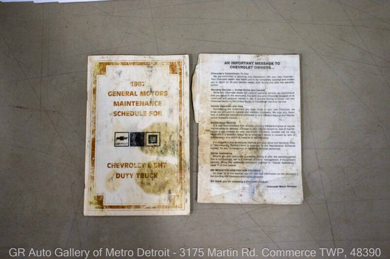 1987 Chevrolet R/V 10 Series V10