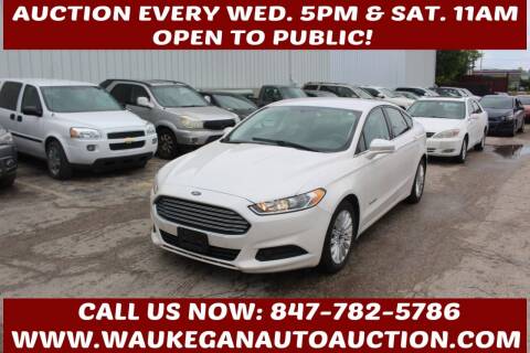 2014 Ford Fusion Hybrid for sale at Waukegan Auto Auction in Waukegan IL