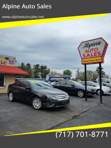 2012 Ford Fusion Hybrid for sale at Alpine Auto Sales in Carlisle PA